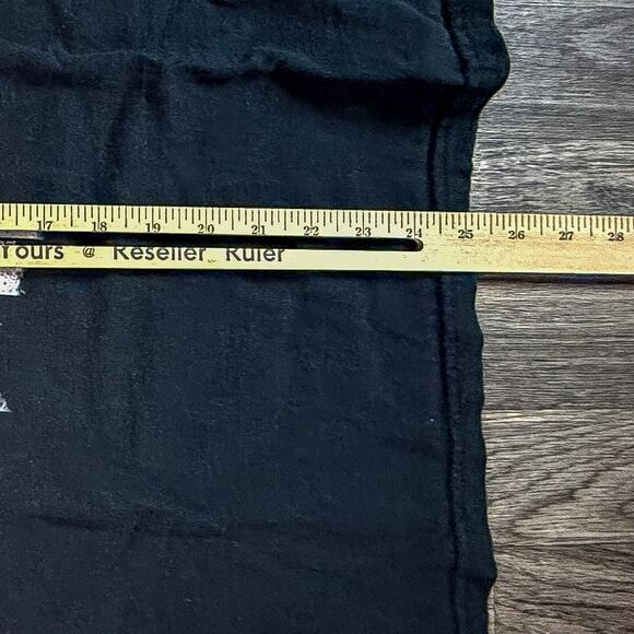 Johnny Cash Black Graphic T-Shirt USA Flag Stars Zion Rootswear Size L - Picture 6 of 6